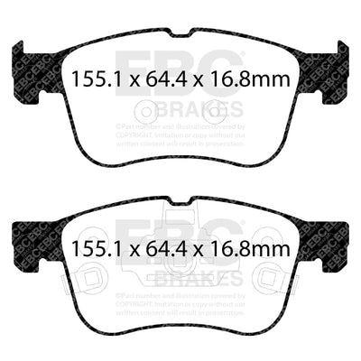 EBC S14 Brake Pad and Rotor Kit