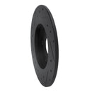 R1 08-18 Pontiac Vibe Rear Right Drilled & Slotted Black Brake Rotor