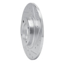 R1 81-84 Toyota Starlet Front Right Drilled & Slotted Silver Brake Rotor