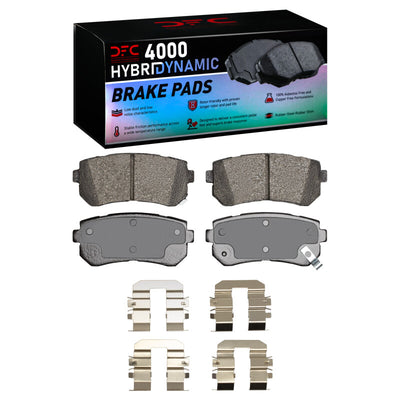 DFC 06-19 Dodge Attitude (Mexico) Rear 4000 HybriDynamic Brake Pads and Hardware Kit