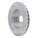 R1 18-22 Genesis G70 Front & Rear Drilled & Slotted Silver Brake Rotor Set