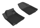 3D MAXpider 2016-2019 Nissan Maxima Kagu 1st & 2nd Row Floormats - Black