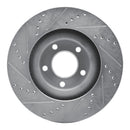 R1 07-15 Ford Edge Front Drilled & Slotted Silver Brake Rotor Set