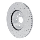 R1 13-20 Lexus RC350 Front & Rear Drilled & Slotted Silver Brake Rotor Set