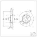 DFC 15-21 Subaru WRX Front GeoSPEC Coated Rotor