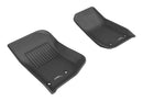 3D MAXpider 2014-2018 Jeep Wrangler JK Unlimited Kagu 1st & 2nd Row Floormats - Black