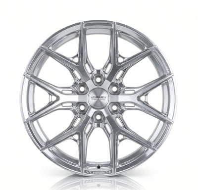 Vossen HF6-4 22x12 - 8x180 - ET-44 - Ultra Deep - 124.3 - Silver Polished Wheel