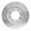 R1 12-25 Ford F-350 Super Duty Front Drill & Slot Silver Rotors