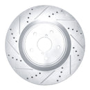 R1 18-24 Subaru WRX STI Front & Rear Drilled & Slotted Silver Brake Rotor Set