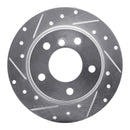 R1 03-06 BMW Z4 Rear Left Drilled & Slotted Silver Brake Rotor