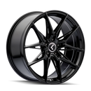 Kraze KR196 Evolve 19x8.5 / 5x112 BP / 30mm Offset / 66.56mm Hub Gloss Black Wheel