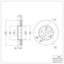 DFC 03-09 Mercedes-Benz E320 Front Brake Rotor