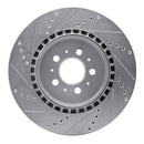 R1 04-07 Volvo V70 Front & Rear Drilled & Slotted Silver Brake Rotor Set