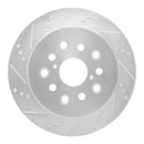 R1 01-06 Lexus LS430 Front & Rear Drilled & Slotted Silver Brake Rotor Set