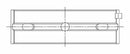 ACL Nissan VQ35DE 3.5L-V6 0.25 Oversized High Performance Main Bearing Set