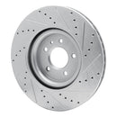 R1 16-20 Buick Regal Sportback Front Left Drilled & Slotted Silver Brake Rotor