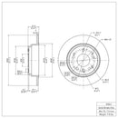 DFC 91-99 Acura RL Rear GeoSPEC Coated Rotor