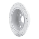 R1 12-23 Subaru Impreza Rear Right Drilled & Slotted Geo-Carbon Rotor