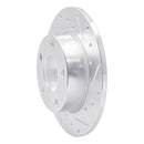 R1 96-05 Audi A4 Quattro Rear Right Drilled & Slotted Silver Brake Rotor