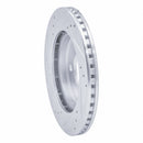 R1 95-96 Dodge Neon (USA/Canada) Front Right Drilled & Slotted Silver Brake Rotor