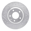 R1 04-11 Mazda RX-8 Front & Rear Drilled & Slotted Silver Brake Rotor Set
