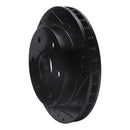 R1 1988-2000 Cadillac Escalade Front Right Drilled & Slotted Black Brake Rotor