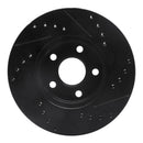 R1 90-05 Buick Skylark Front Left Drilled & Slotted Black Brake Rotor