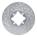 R1 82-85 Toyota Celica Front & Rear Drilled & Slotted Silver Brake Rotor Set