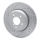 R1 04-10 BMW 535i Front & Rear Drilled & Slotted Silver Brake Rotor Set