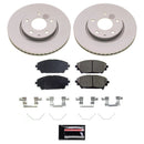 Power Stop 19-23 Mazda 3 Front and Rear Z17 Coated Brake Kit