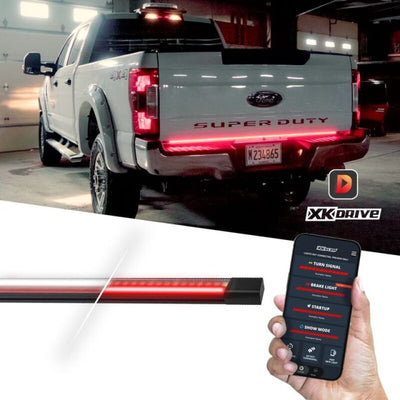XKGlow App Controlled 60in Truck Tailgate LED Light Bar w/ Seq T signals