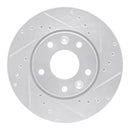 R1 20-24 Nissan Sentra Front & Rear Drilled & Slotted Silver Brake Rotor Set