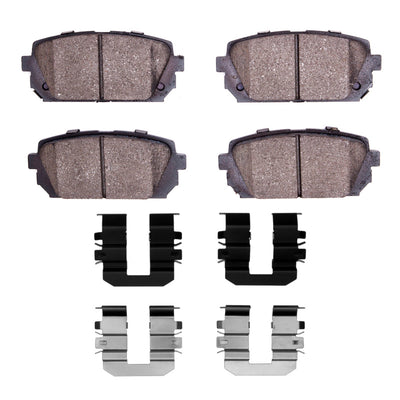 DFC 07-12 Kia Rondo (USA) Rear 5000 Advanced Ceramic Brake Pads and Hardware Kit