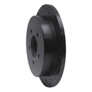 R1 97-04 Ford F-150 RWD Rear Right Drilled & Slotted Black Brake Rotor