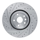 R1 13-20 Lexus RC350 Front & Rear Drilled & Slotted Silver Brake Rotor Set