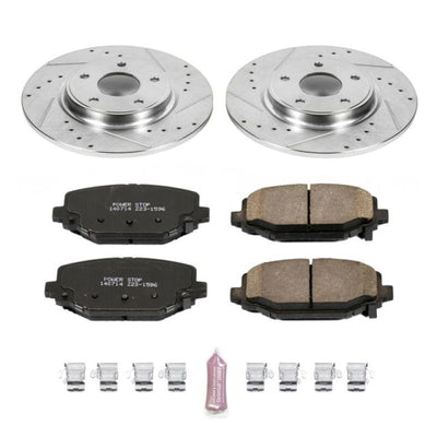 Power Stop 12-16 Chrysler Town & Country Rear Z23 Evolution Sport Brake Kit w/Calipers