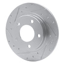 R1 93-03 Ford Probe Front & Rear Drilled & Slotted Silver Brake Rotor Set