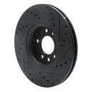 R1 99-10 Chevrolet Zafira (Mexico) Front Left Drilled & Slotted Black Brake Rotor