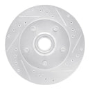 R1 98-02 Ford Ranger (USA/Canada) Front Right Drilled & Slotted Silver Brake Rotor