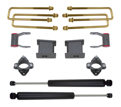 MaxTrac 16-18 GM C1500 2WD w/Stamped Steel. Susp. 7in/4in MaxPro Spindle Lift Kit w/MaxTrac Shocks