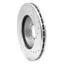 R1 91-04 Dodge Stealth Front Drilled & Slotted Silver Brake Rotor Set