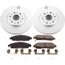 Power Stop 17-18 GMC Acadia Front & Rear Z17 Evolution Geomet Coated Brake Kit