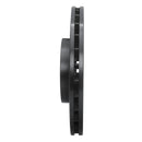 R1 90-93 Toyota Celica Front Right Drilled & Slotted Black Brake Rotor