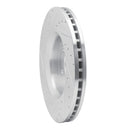 R1 11-25 Dodge Durango Front Right Drilled & Slotted Silver Brake Rotor
