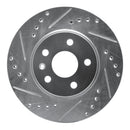 R1 11-23 Chevrolet Cruze Front Drilled & Slotted Silver Brake Rotor Set