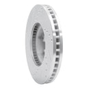 R1 89-93 Toyota Pickup Front Right Drilled & Slotted Silver Brake Rotor