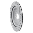 R1 13-19 Ford Explorer Rear Left Drilled & Slotted Geo-Carbon Rotor