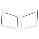 DEI 11-18 Jeep Wrangler JK 4-Door Boom Mat Rear Side Window Trim - 2 Piece - White