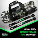 Rhino USA 7/8In X 30Ft Kinetic Rope Recovery Kit W/Soft Shackles (Black)