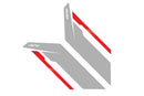 APR Sideburn Sticker - Silver/Red